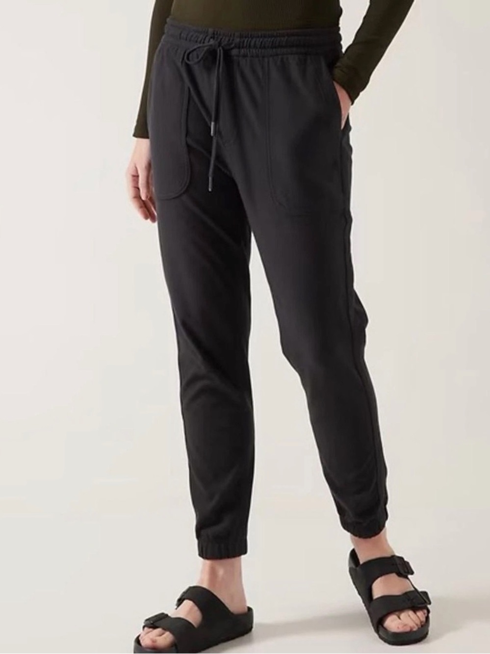 Athleta Farallon Jogger Stretch Cotton Pants Womens Sz. 16 Athleisure High Rise - Picture 9 of 9